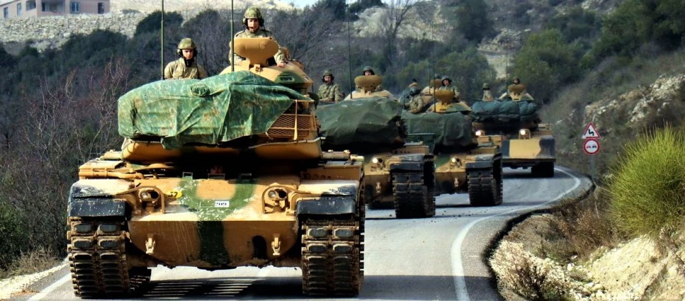 Τεράστιες τουρκικές δυνάμεις σωρεύονται ανατολικά του Ευφράτη βόρεια των συνόρων με Συρία - Ξεκινά η εισβολή; (βίντεο)